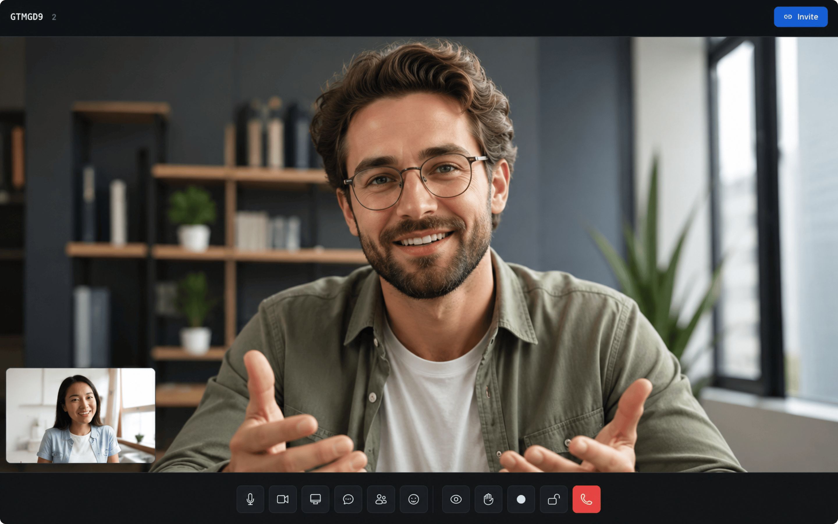 MikroMeet interface screenshot